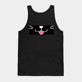 Happy Kitty Black Tank Top